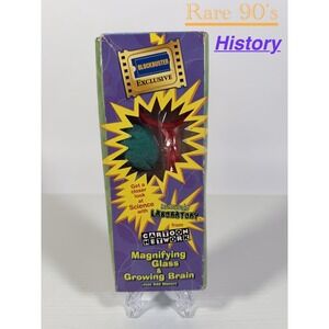 RARE Dexter's Lab Blockbuster Exclusive Growing Brain & Magnifying Glass - 2001